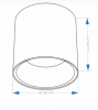 LAVRIO 25W BLACK SURFACE DOWN LIGHT IP65
